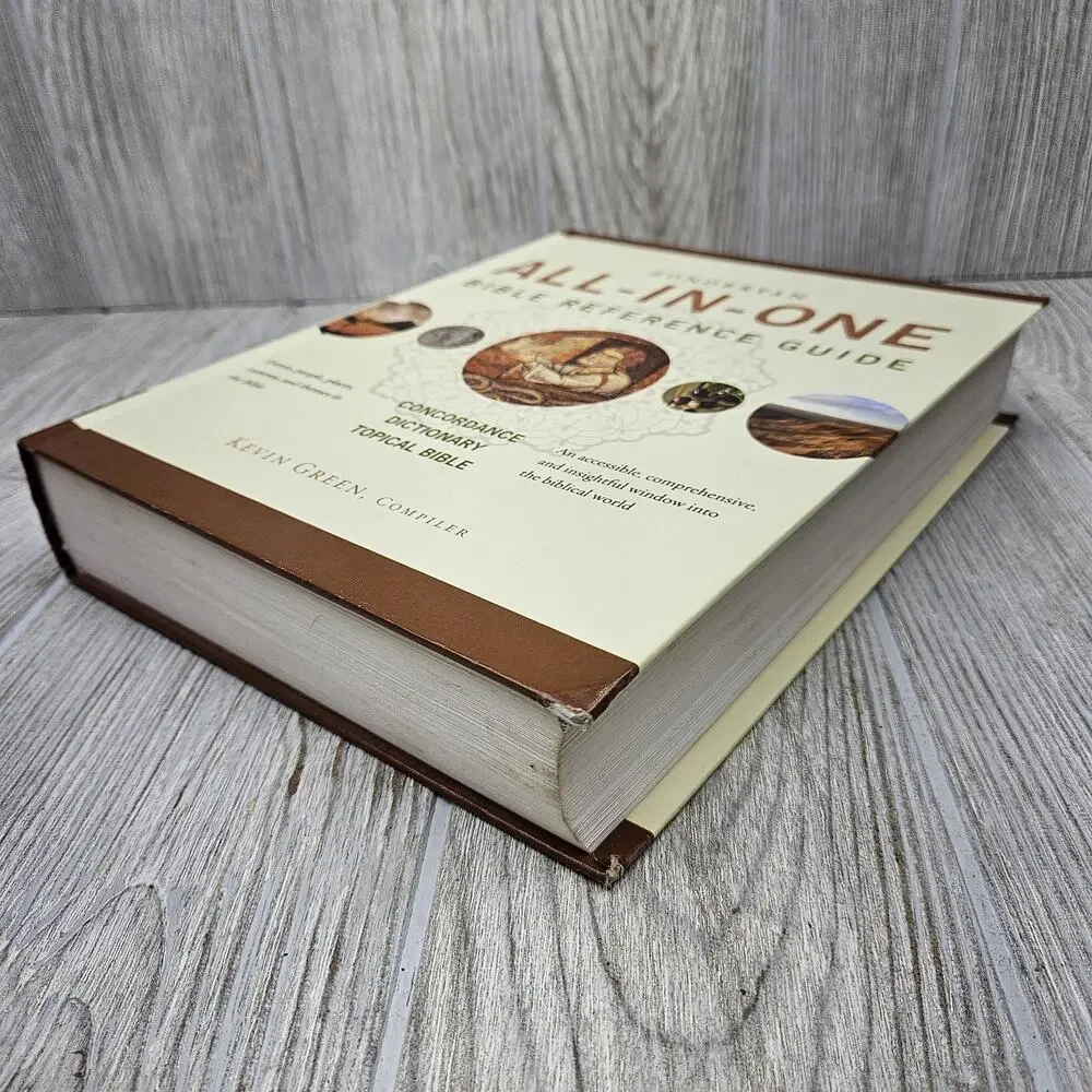 Zondervan All-In-One Bible Reference Guide Kevin Green Hardcover Concordance Top